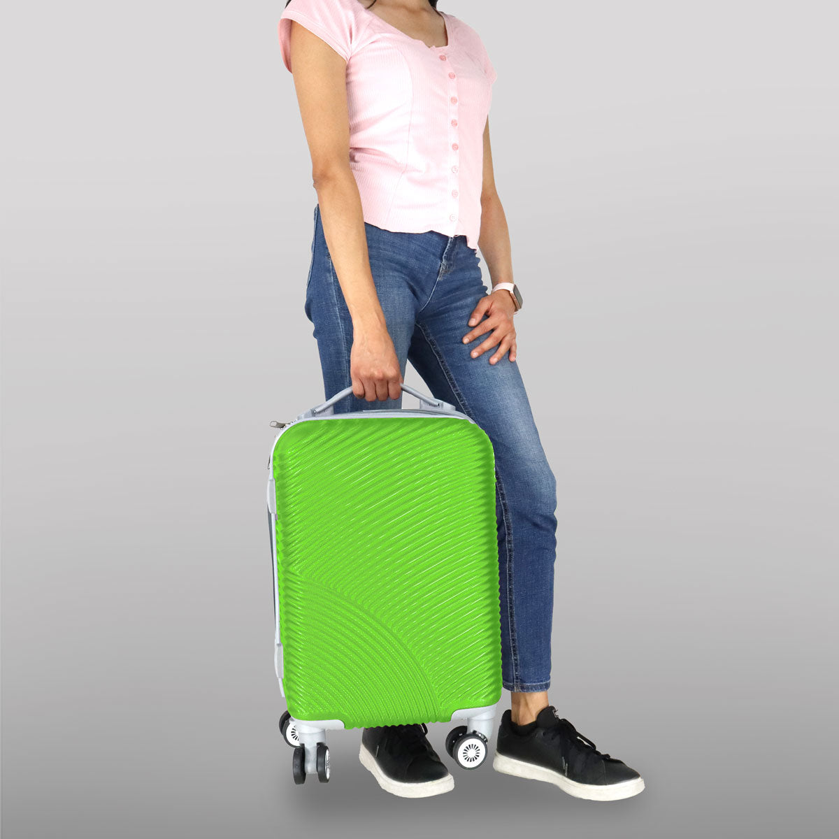 Maleta de Viaje Andrómeda, color Verde 34x21x50cm
