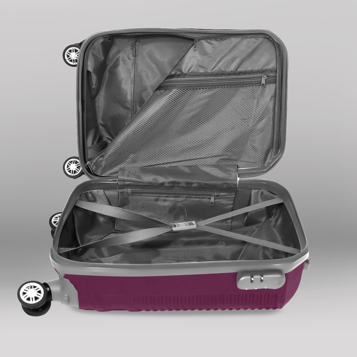 Maleta de Viaje, color Morado 34x21x50cm