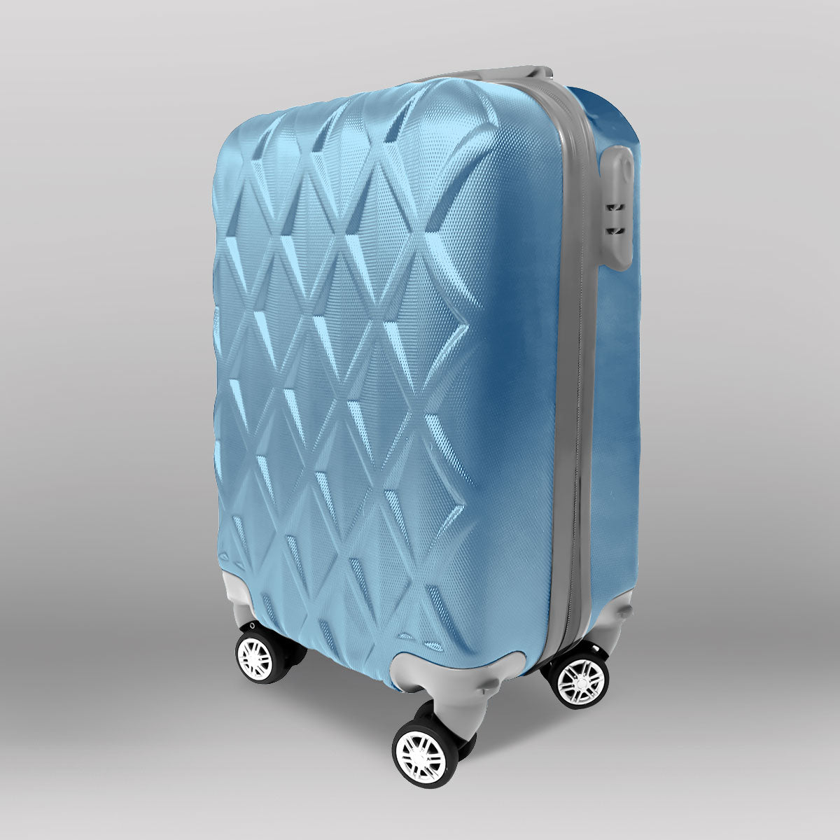 Maleta de Viaje, color Azul Cielo 34x21x50cm