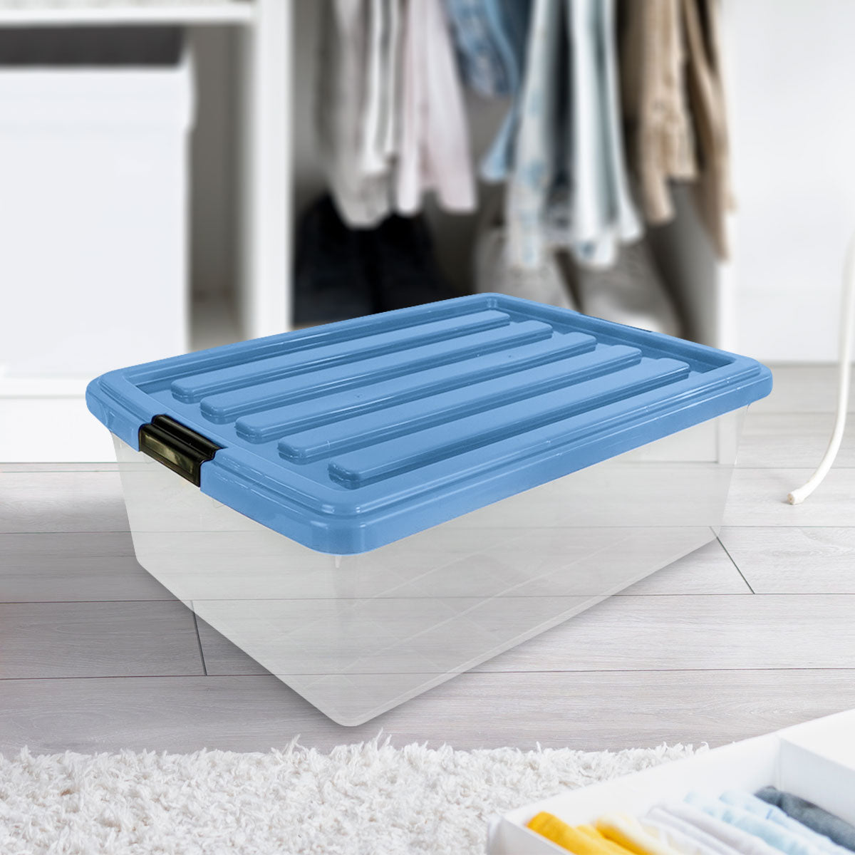 Caja de Plástico Goliat 32 L Color Azul Rey