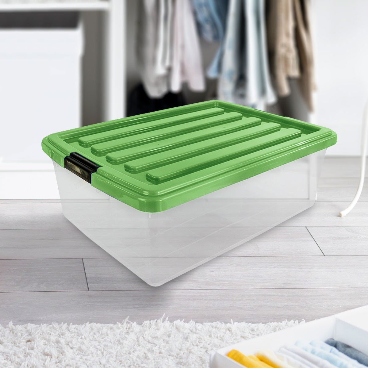 Caja de Plástico Goliat 32 L Color Verde Pistache