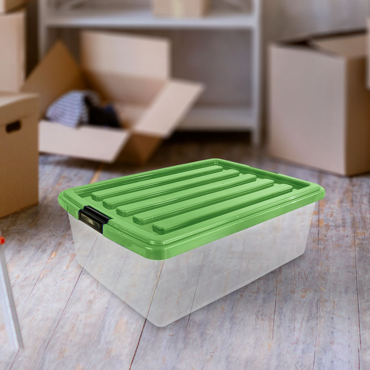 Caja de Plástico Goliat 32 L Color Verde Pistache