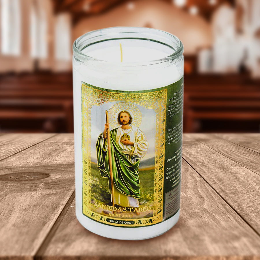 Veladora Jumbo con imagen de San Judas Tadeo