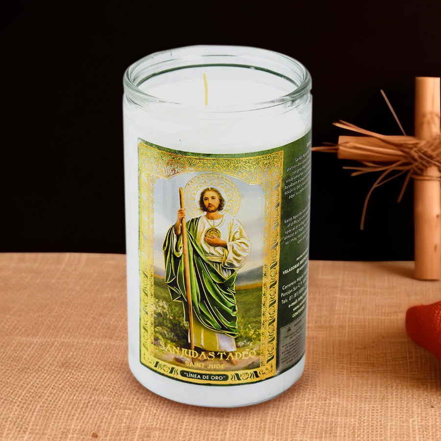 Veladora Jumbo con imagen de San Judas Tadeo