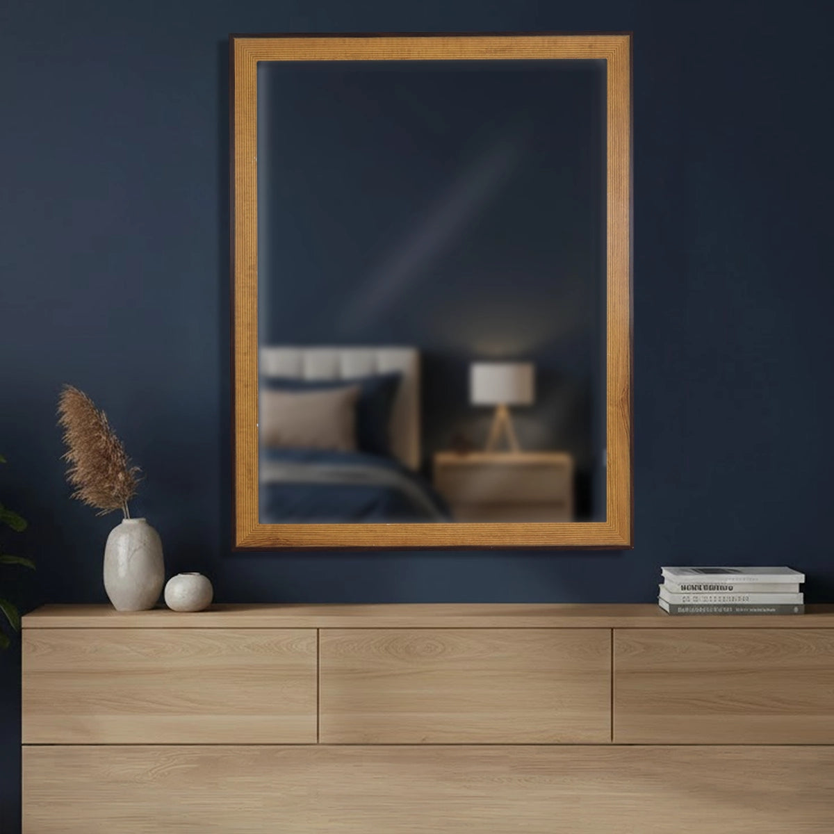 Espejo en Forma de Rectángulo, Madera