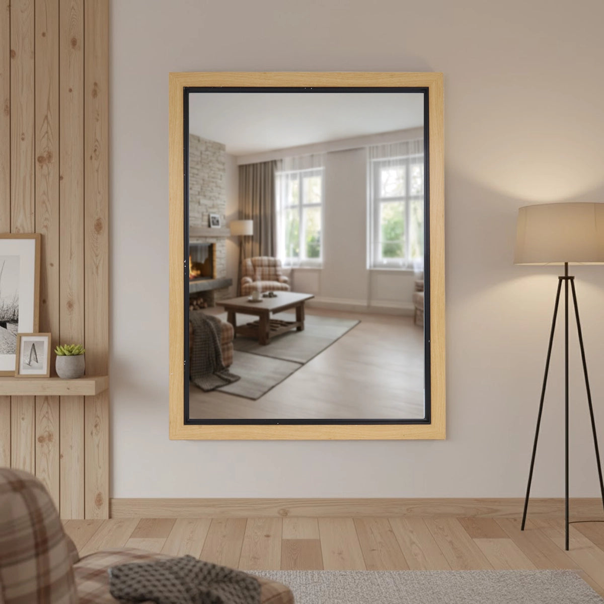 Espejo, Marco Clásico, Natural