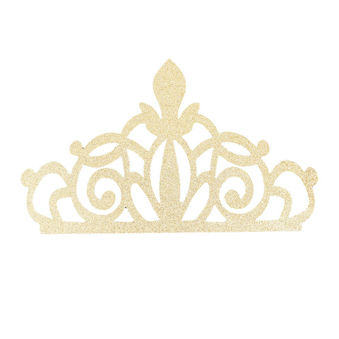 Corona de Princesa con Diamantina color Oro