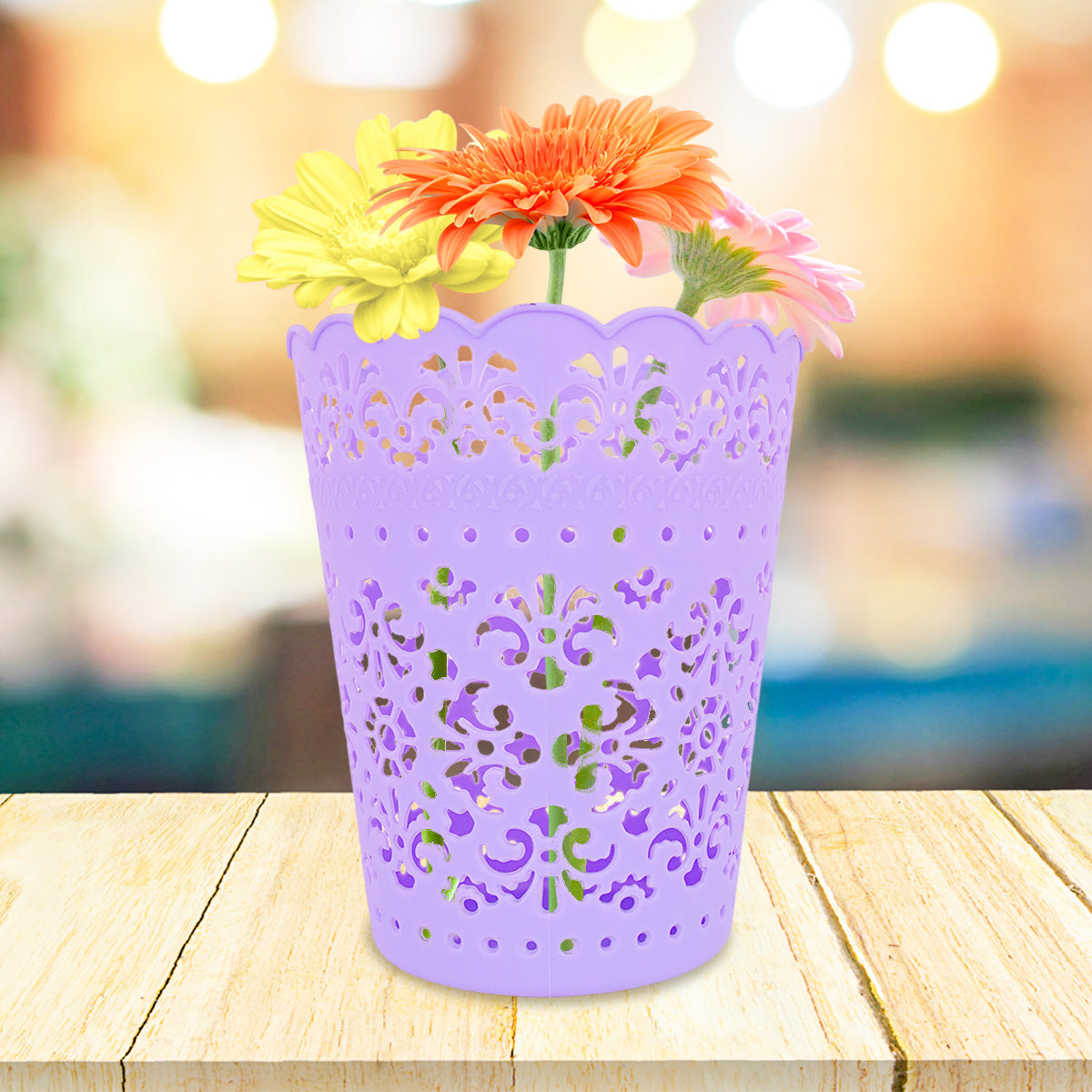 Canasta Calada Multiusos, color Morado