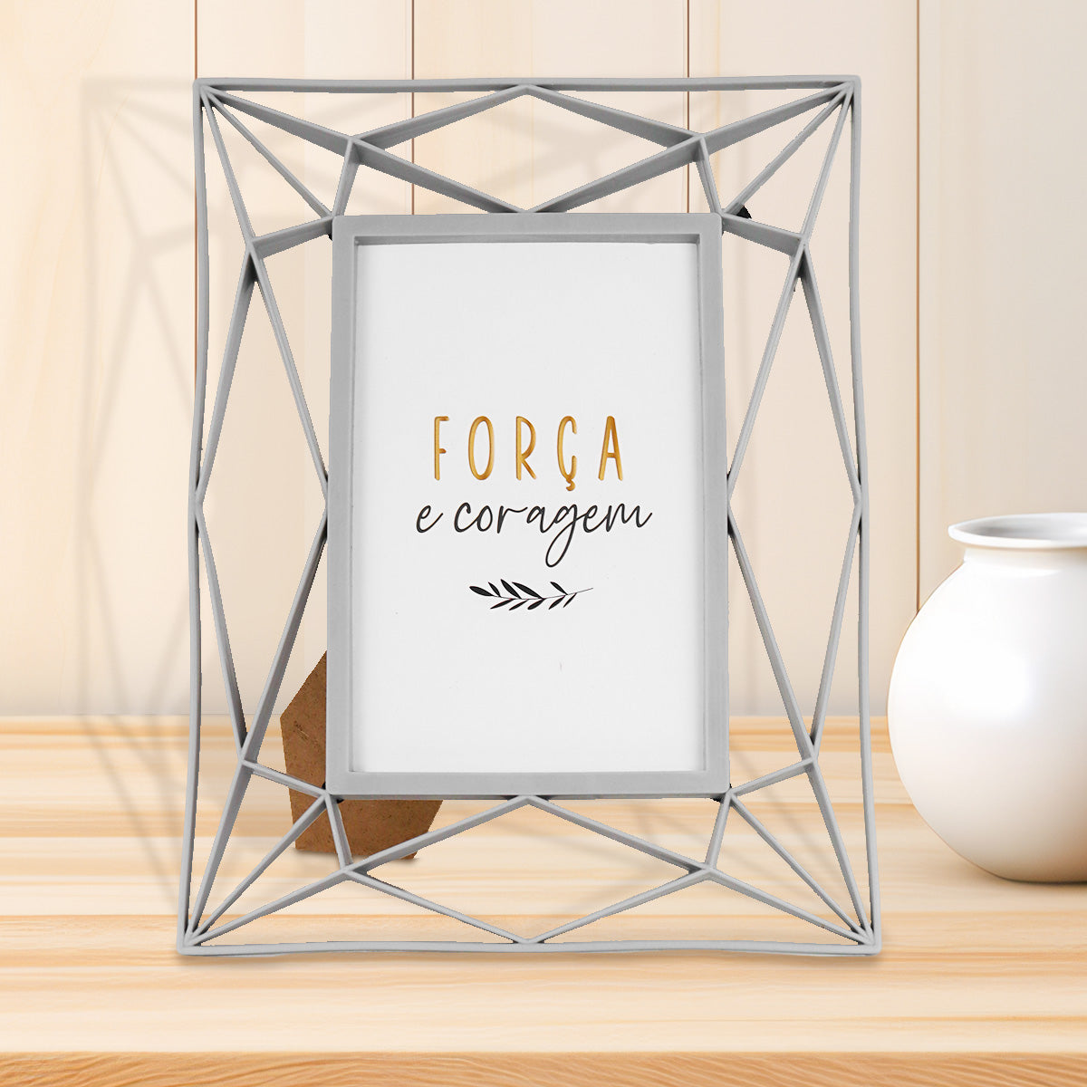 Portarretratos con Marco color Gris 10x15cm