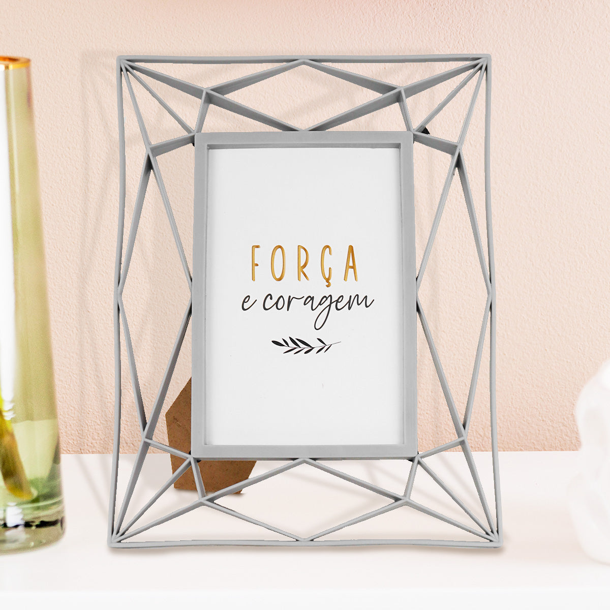 Portarretratos con Marco color Gris 10x15cm