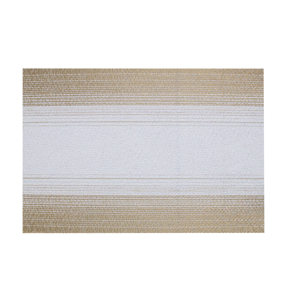 Mantel Individual para Comer color Oro con Blanco 30x45cm