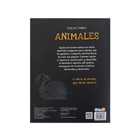 Libro de Colorear Mándala Animales 64 pág.