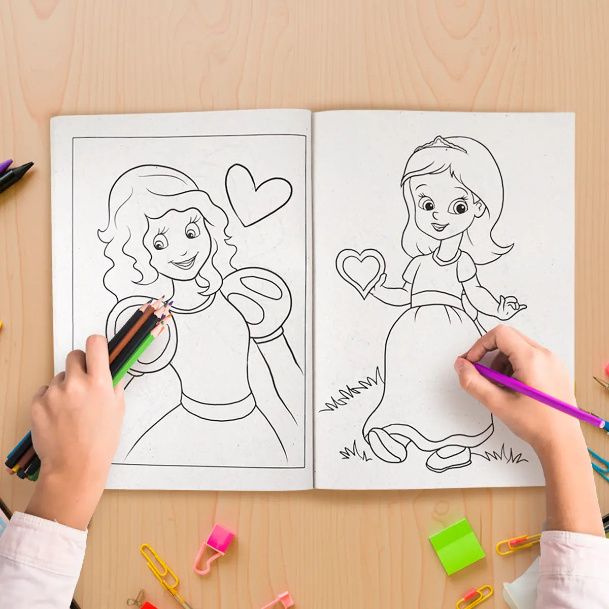 Princesas, Libro para Colorear