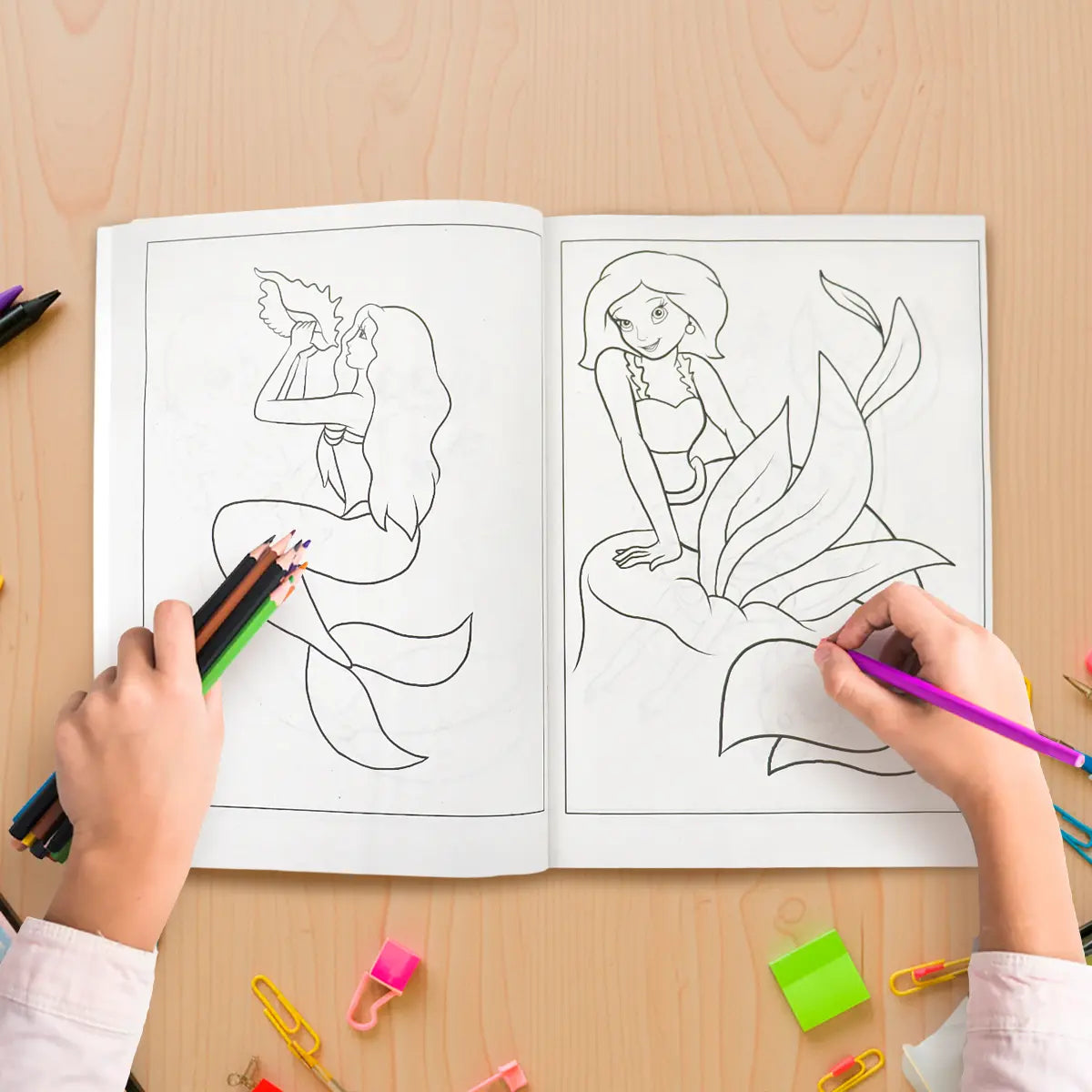 Libro para Colorear, Divertidas Sirenas