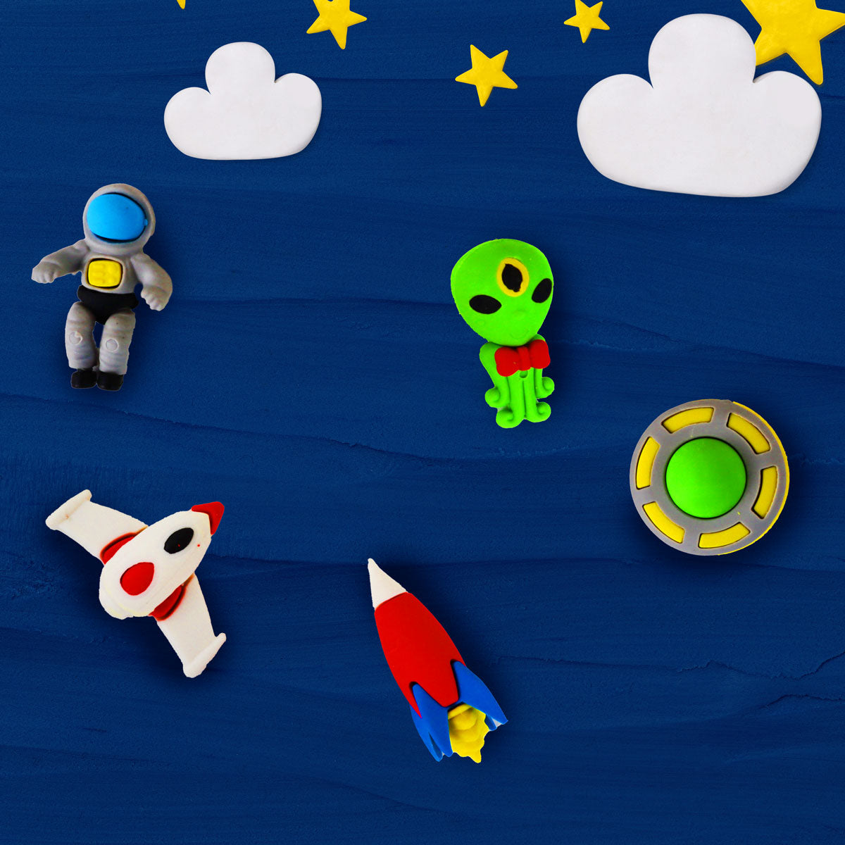 Set de 5 Gomas, Diseño Galáctico