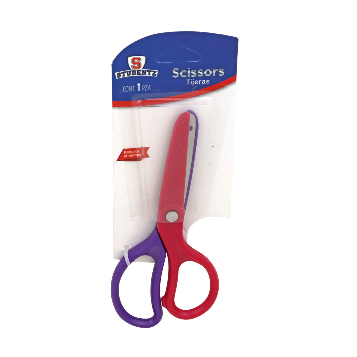 Tijeras Escolares color Morado con Rosa