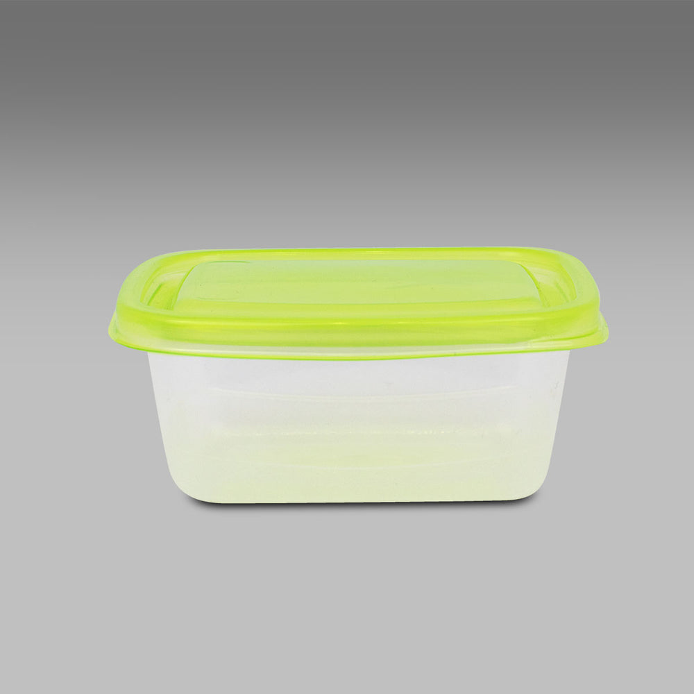 Juego de Contenedores Herméticos Rectangulares Color Verde Lima 3pzas, 400ml