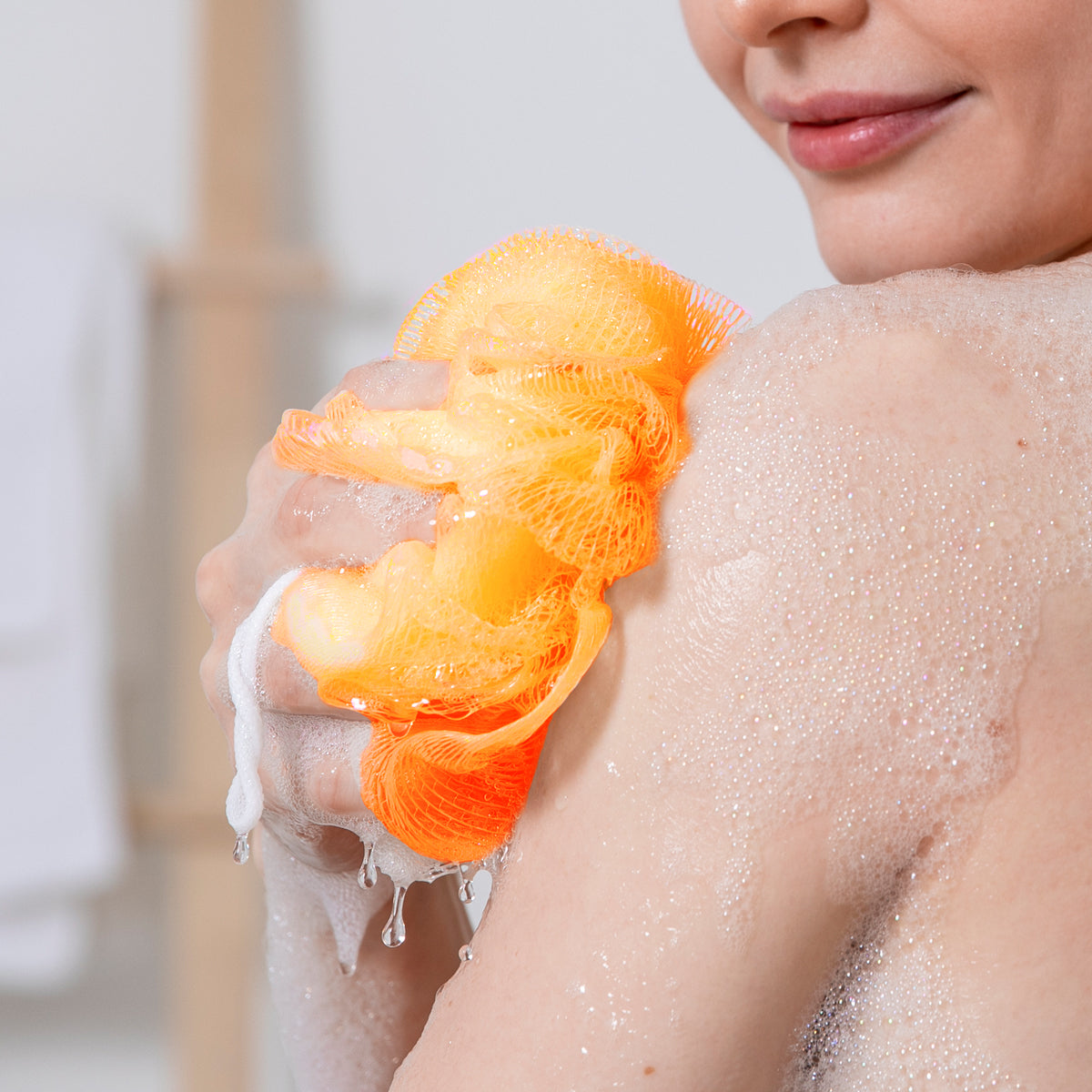 Borla para Baño Color Naranja Bath Time