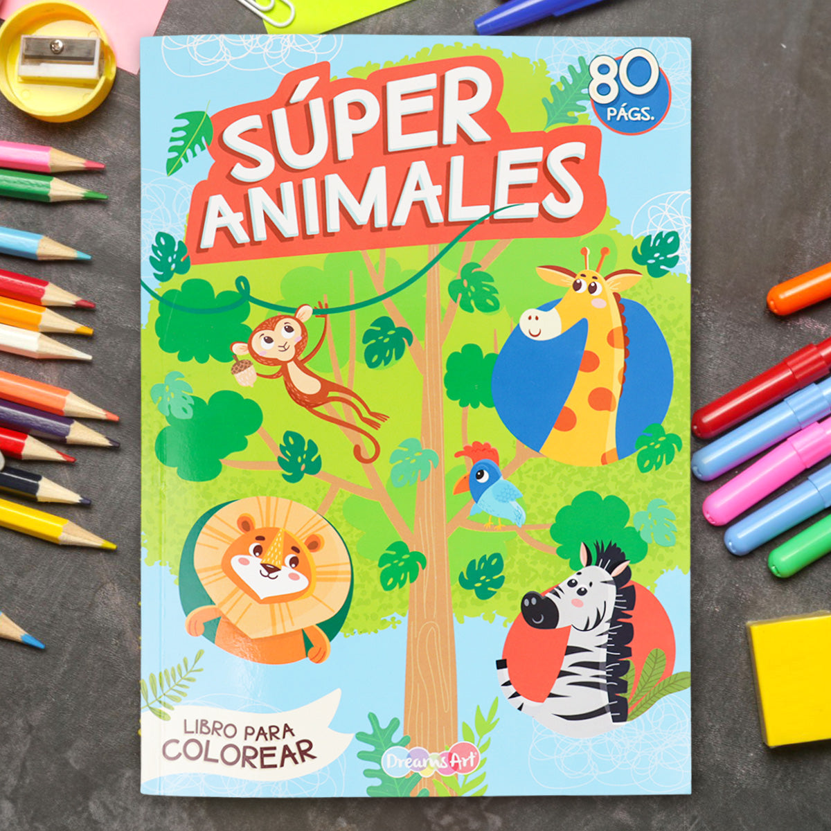 Libro para Colorear, Súper Animales