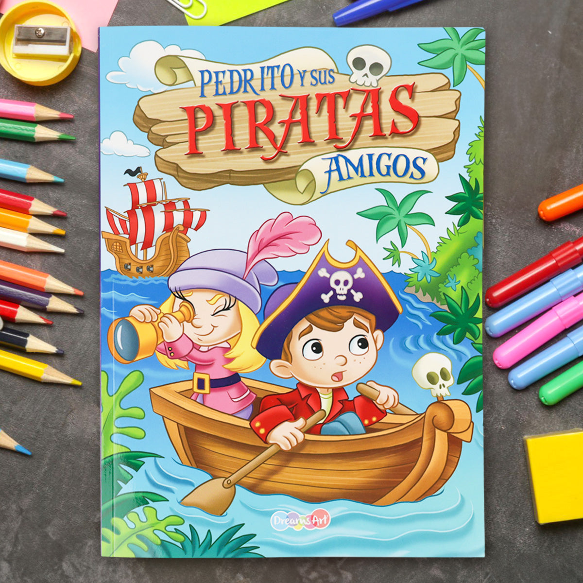 Libro para Colorear, Pedrito y sus Piratas Amigos