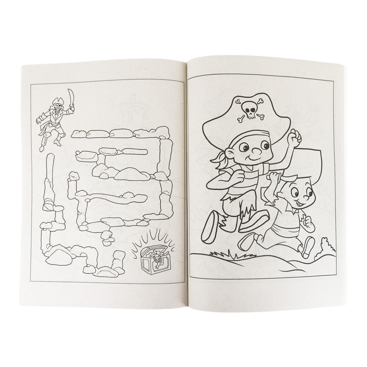 Libro para Colorear, Pedrito y sus Piratas Amigos