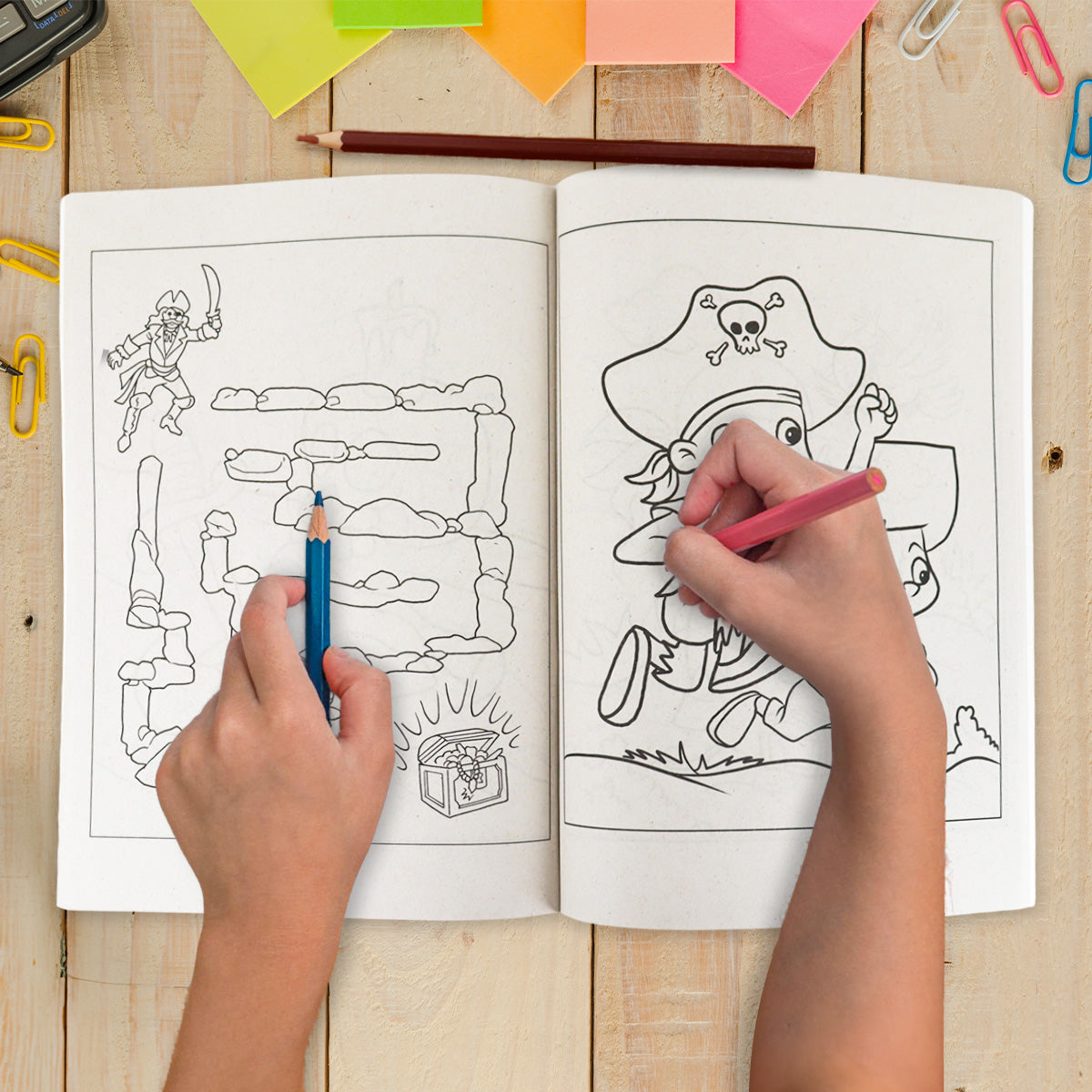 Libro para Colorear, Pedrito y sus Piratas Amigos