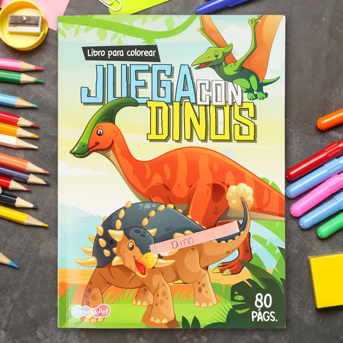 Libro para Colorear, Juega con Dinos