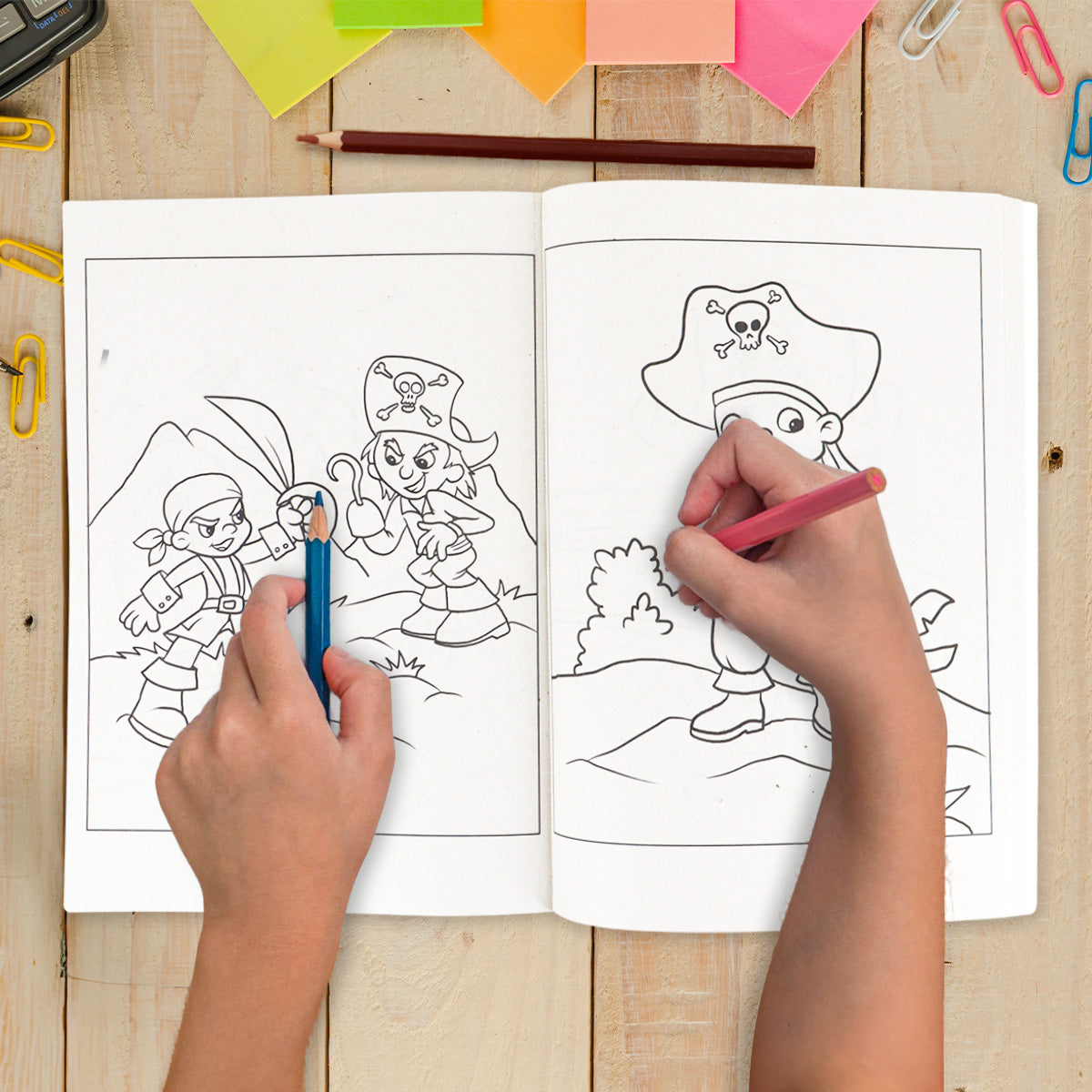 Libro para Colorear, Pedrito y sus Amigos Piratas