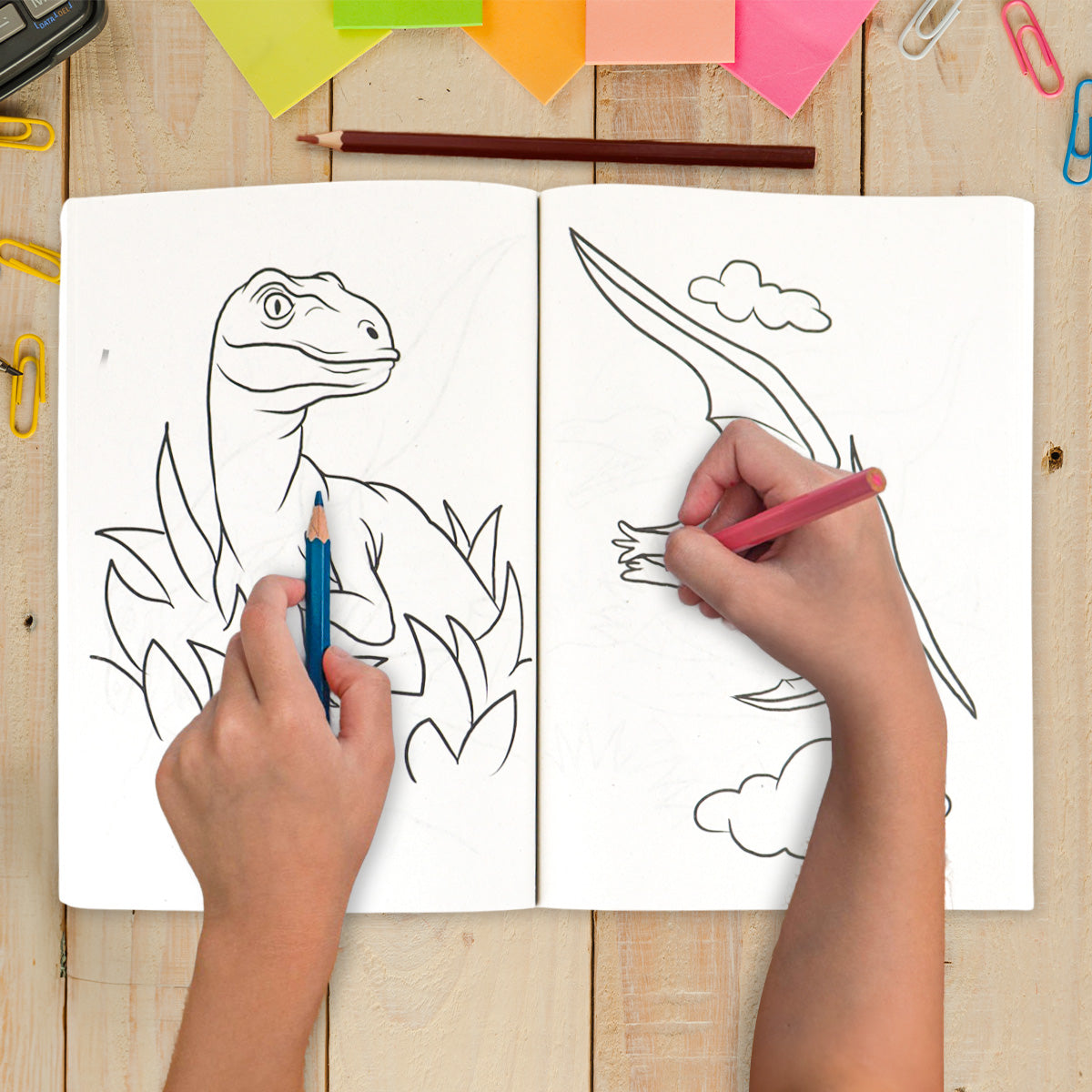 Libro para Colorear, Mundo de Dinos