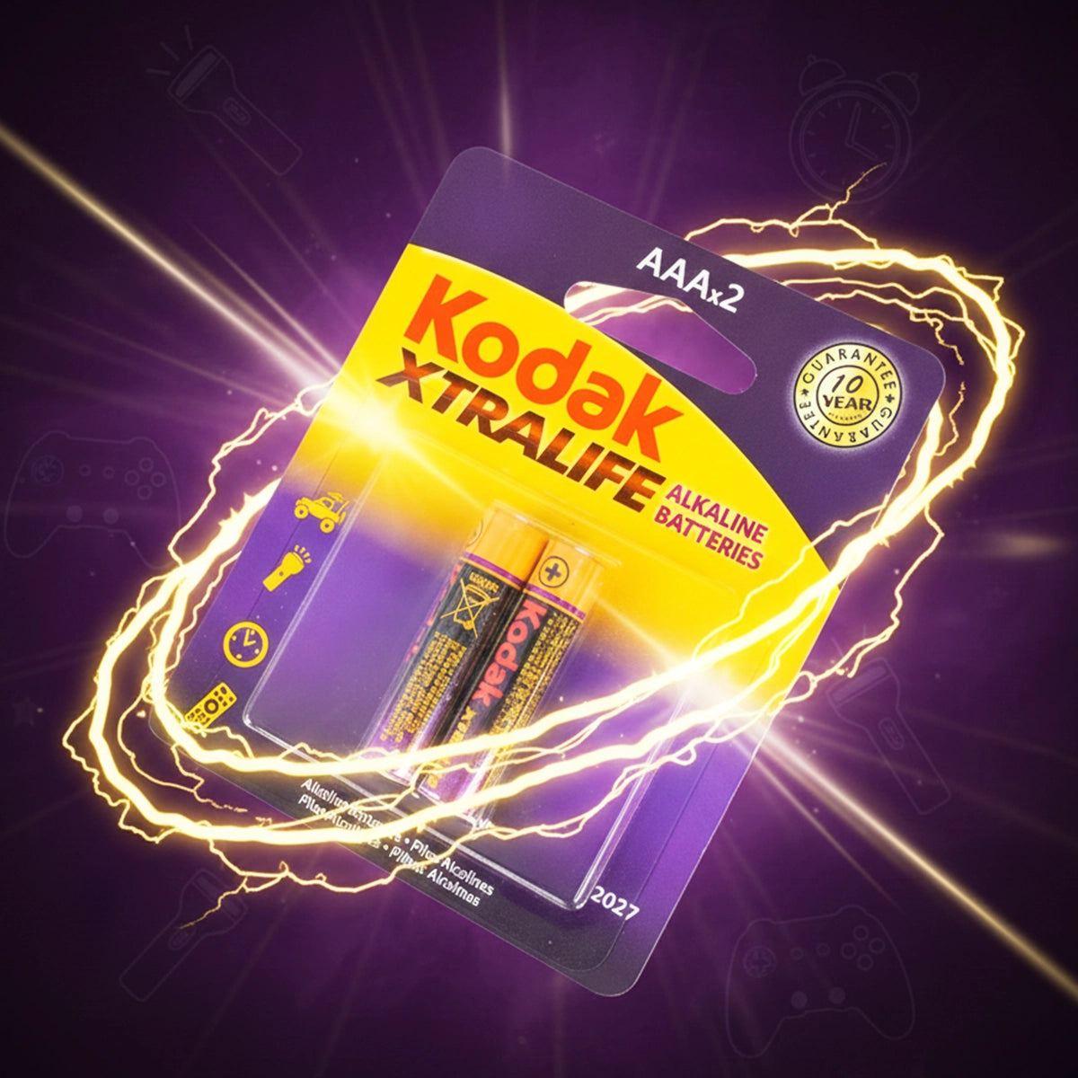 Kodak Baterías AAA Xtralife, 2 pzas
