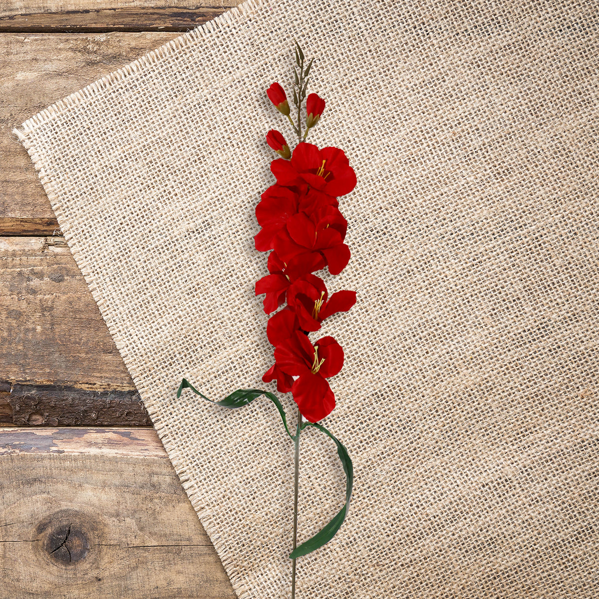 Orquídea Artificial color Rojo