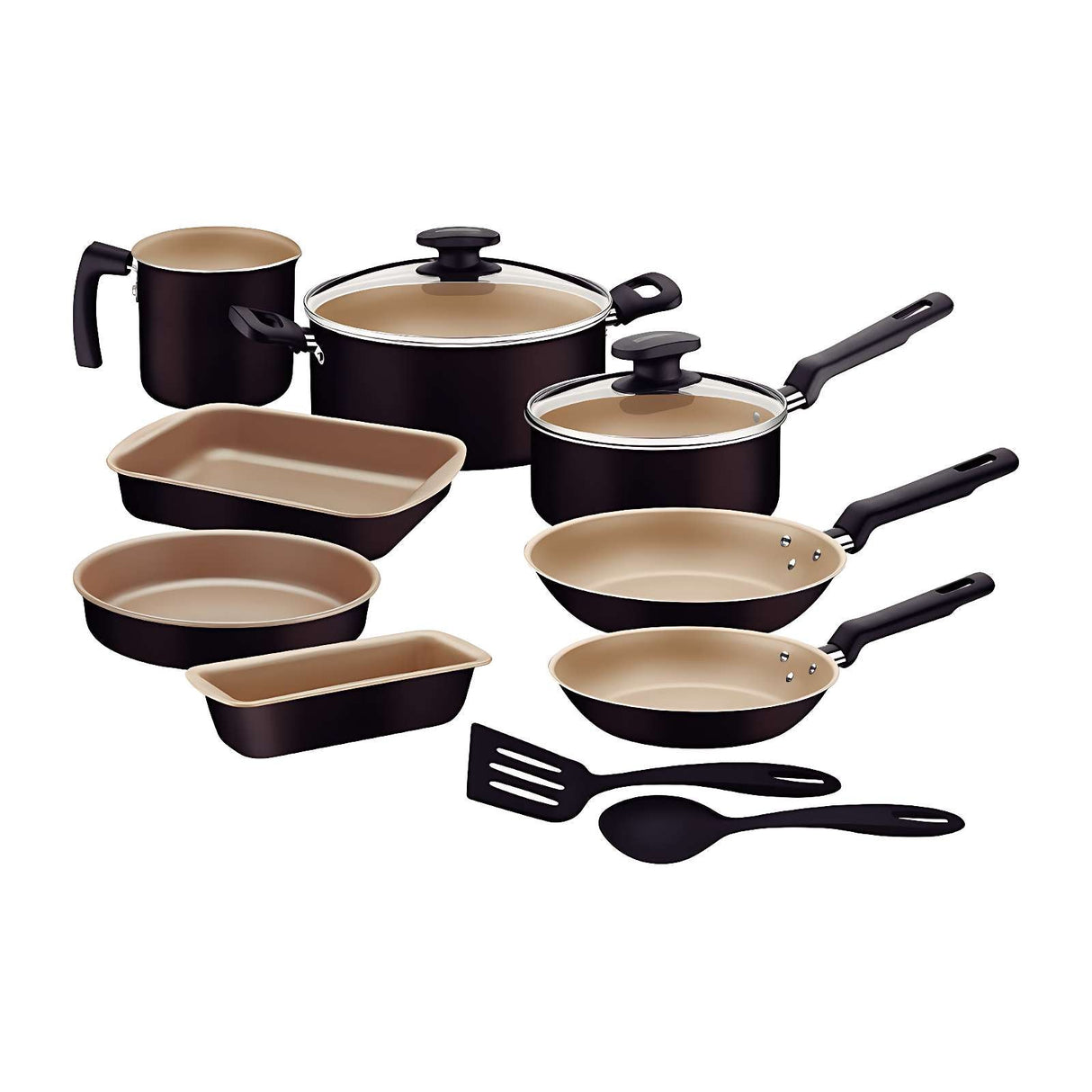 Batería de Cocina Tramontina 12 Piezas Negra 27899-484