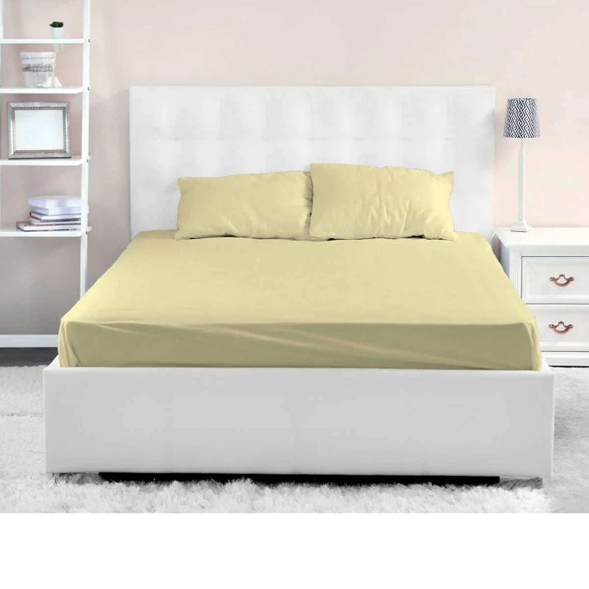 JGO DE SABANAS SPRING AIR MICROFIBRA CREMA MATRIMONIAL**