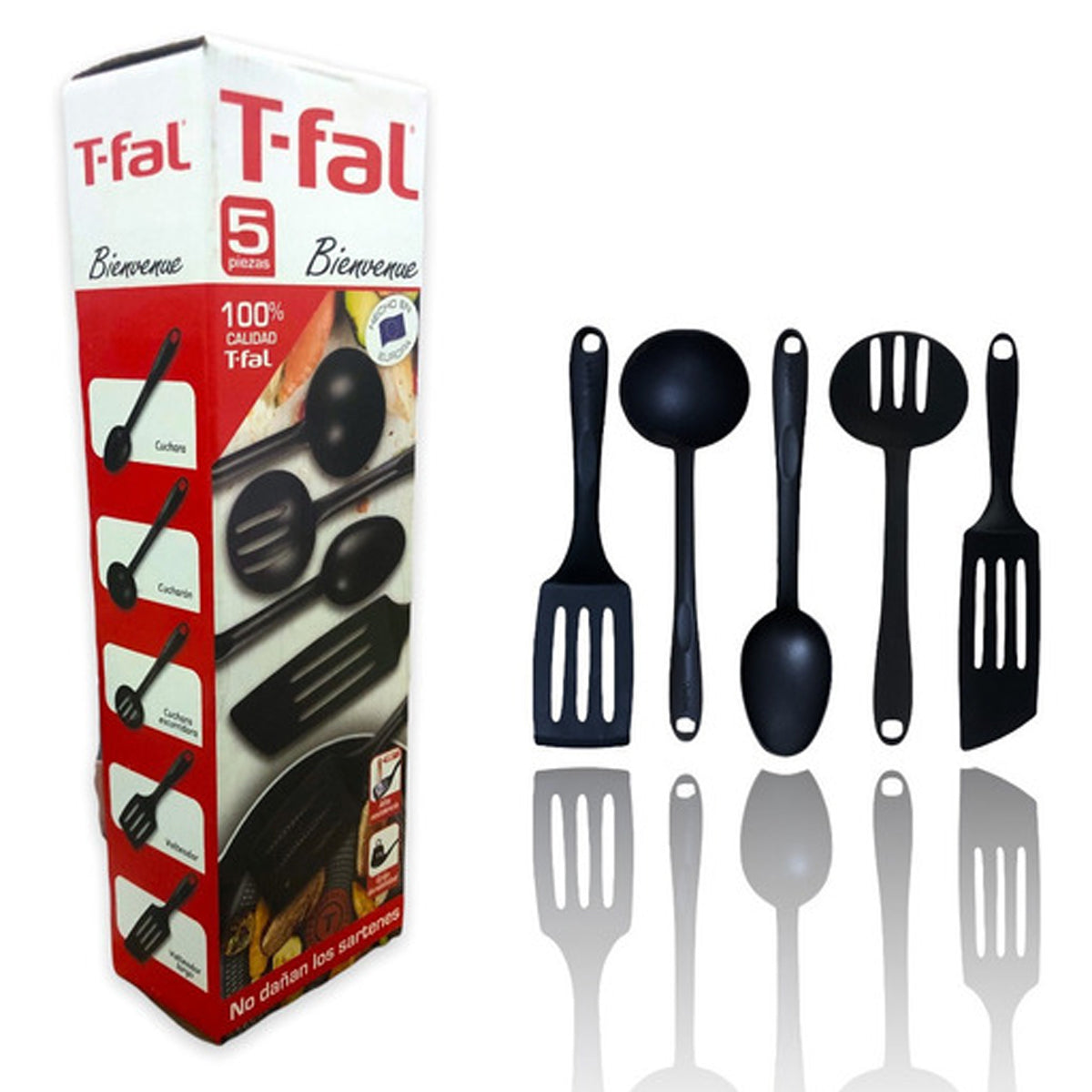 JUEGO DE UTENCILIOS T-FAL MOD. BIENVENUE 5 PZ**