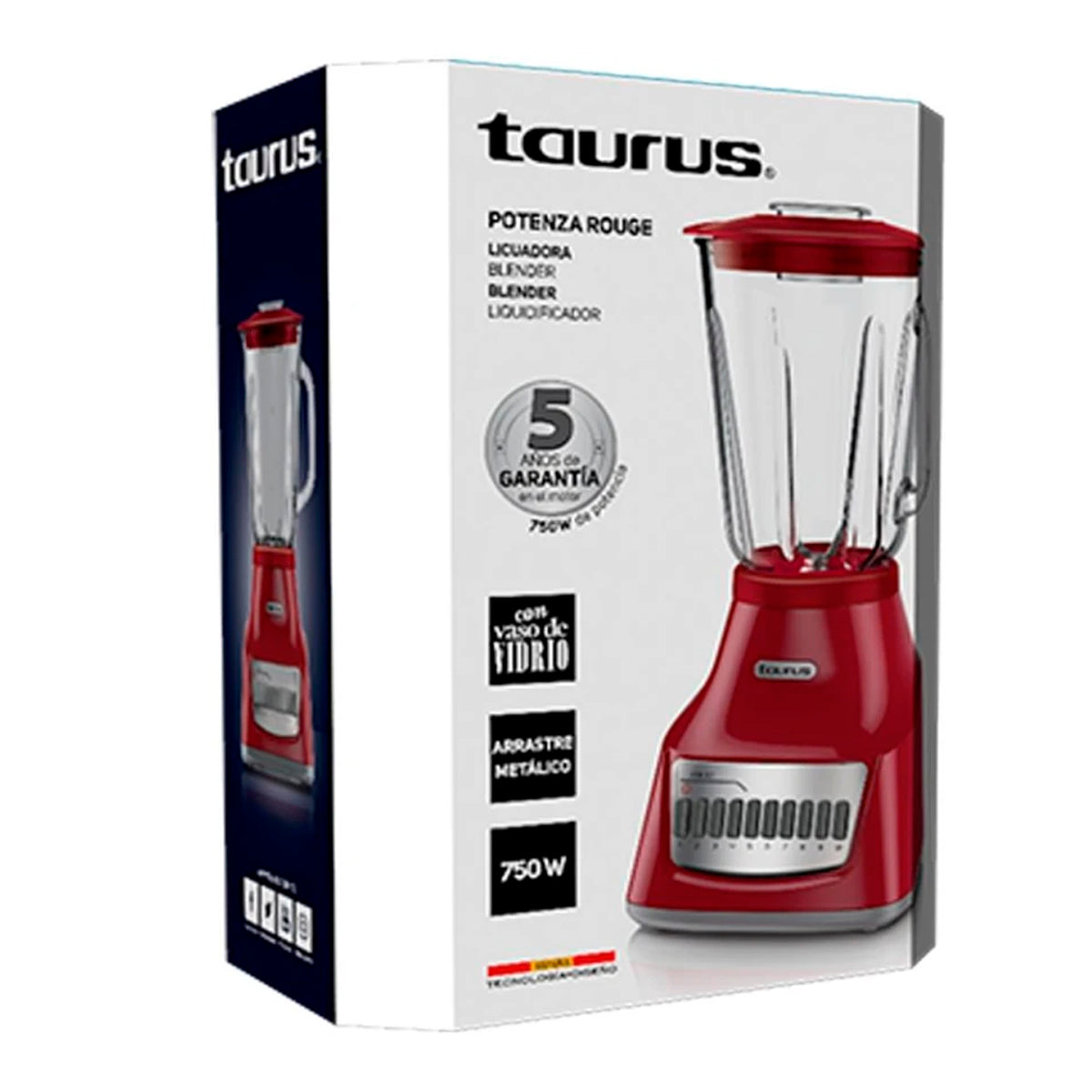 LICUADORA TAURUS MOD. POTENZA ROUGE 10V V/VIDR RJA**