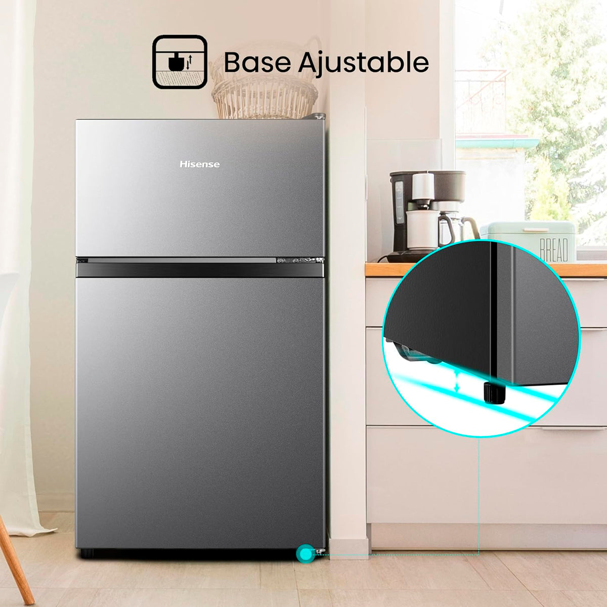 FRIGOBAR HISENSE MOD. RT31D6AGX1 3.3p3 SILVER**