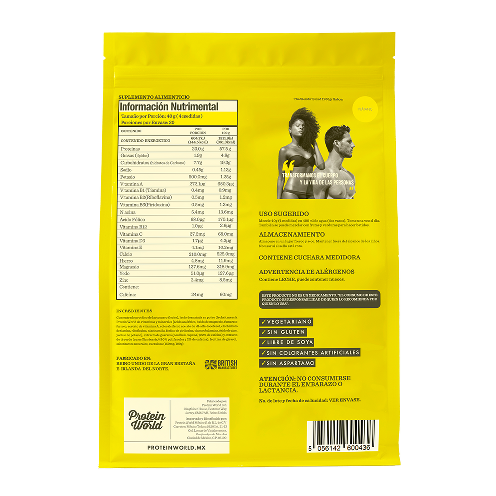 The Slender Blend: Banana - 1.2 kg + SHAKER GRATIS