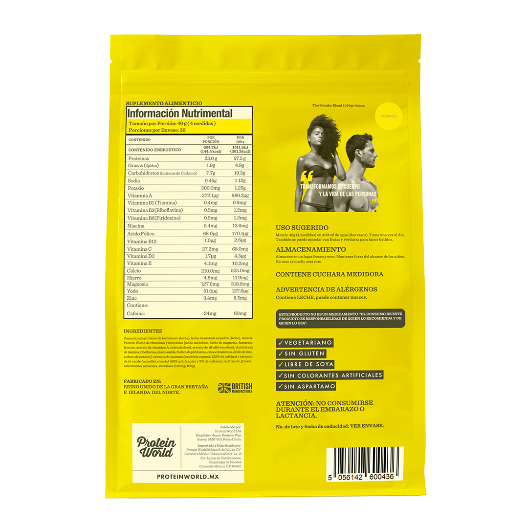 The Slender Blend: Banana - 1.2 kg + SHAKER GRATIS