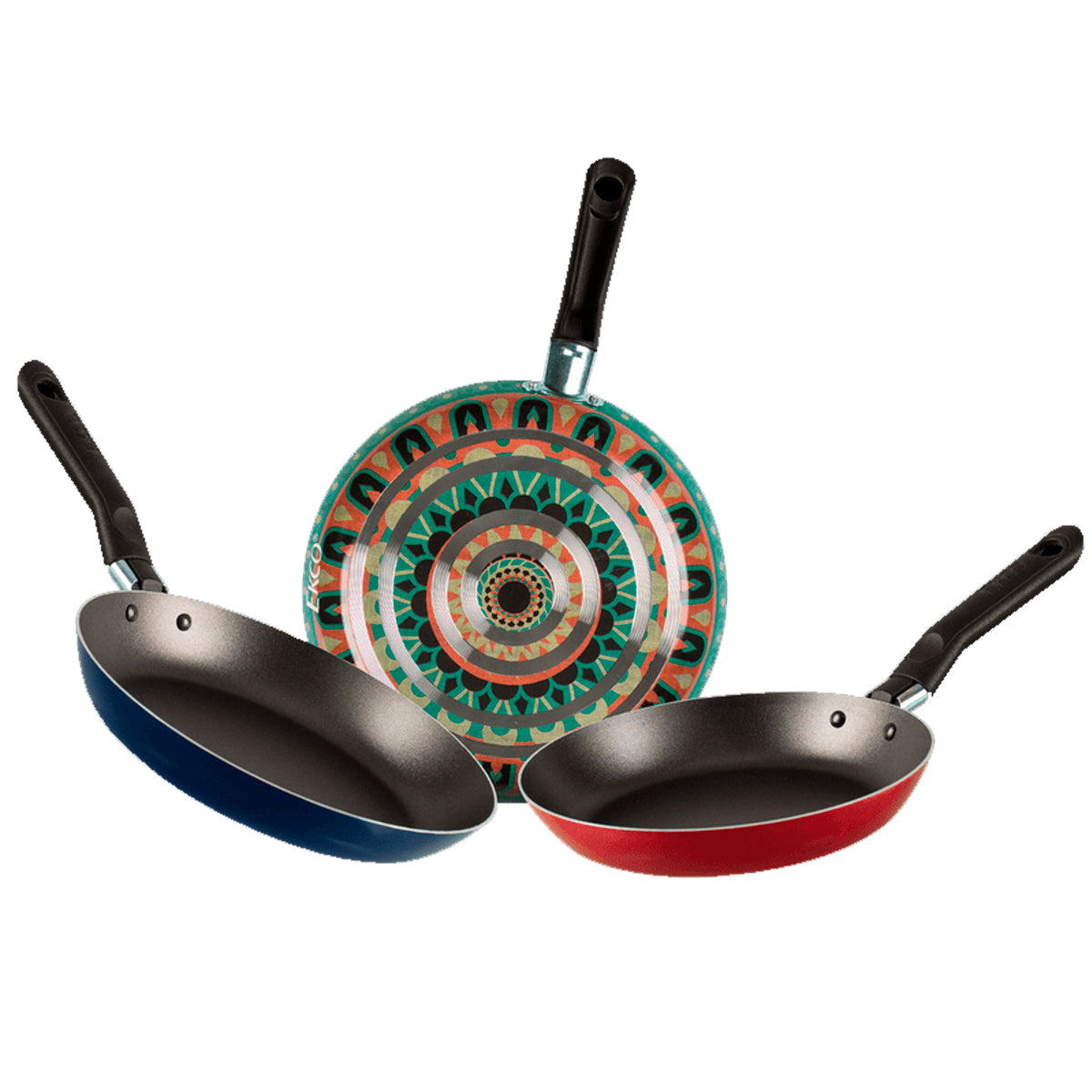 JUEGO DE SARTENES EKCO-VASCONIA MOD. 3 PACK HIPPIE CHIC 18,20,24 CM**