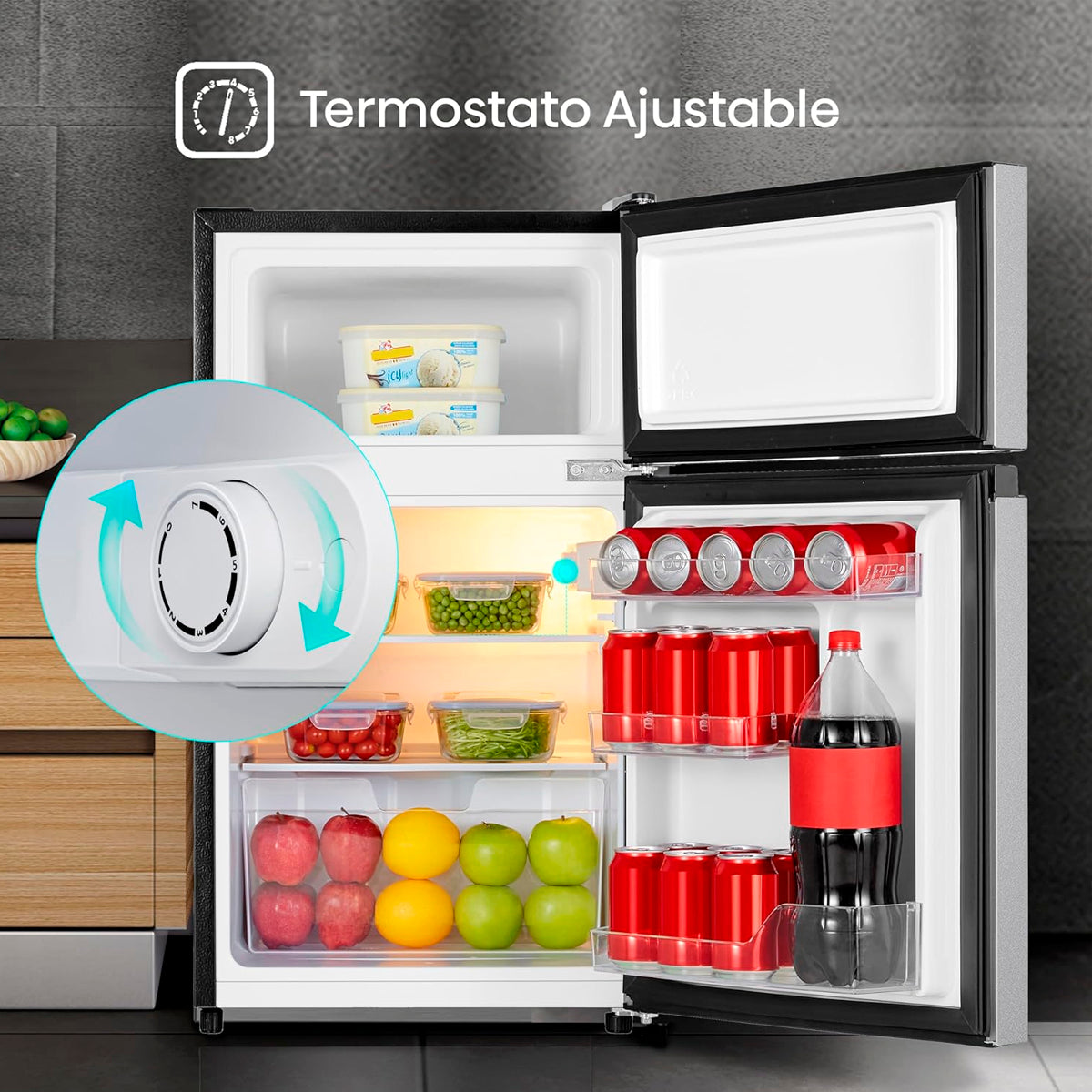 FRIGOBAR HISENSE MOD. RT31D6AGX1 3.3p3 SILVER**