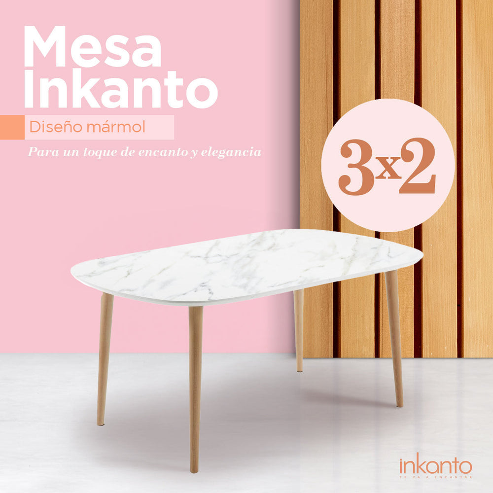 Kit de Mesas de Centro con Tapa de Mármol de Imitación ¡Llévate 3 y paga 2!