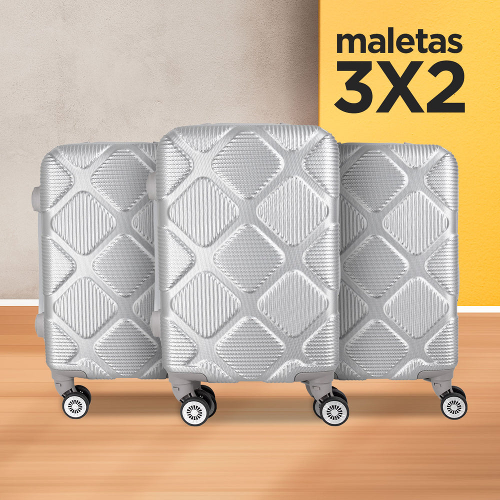 3x2 Maleta de Viaje Platinum 34x21x50cm