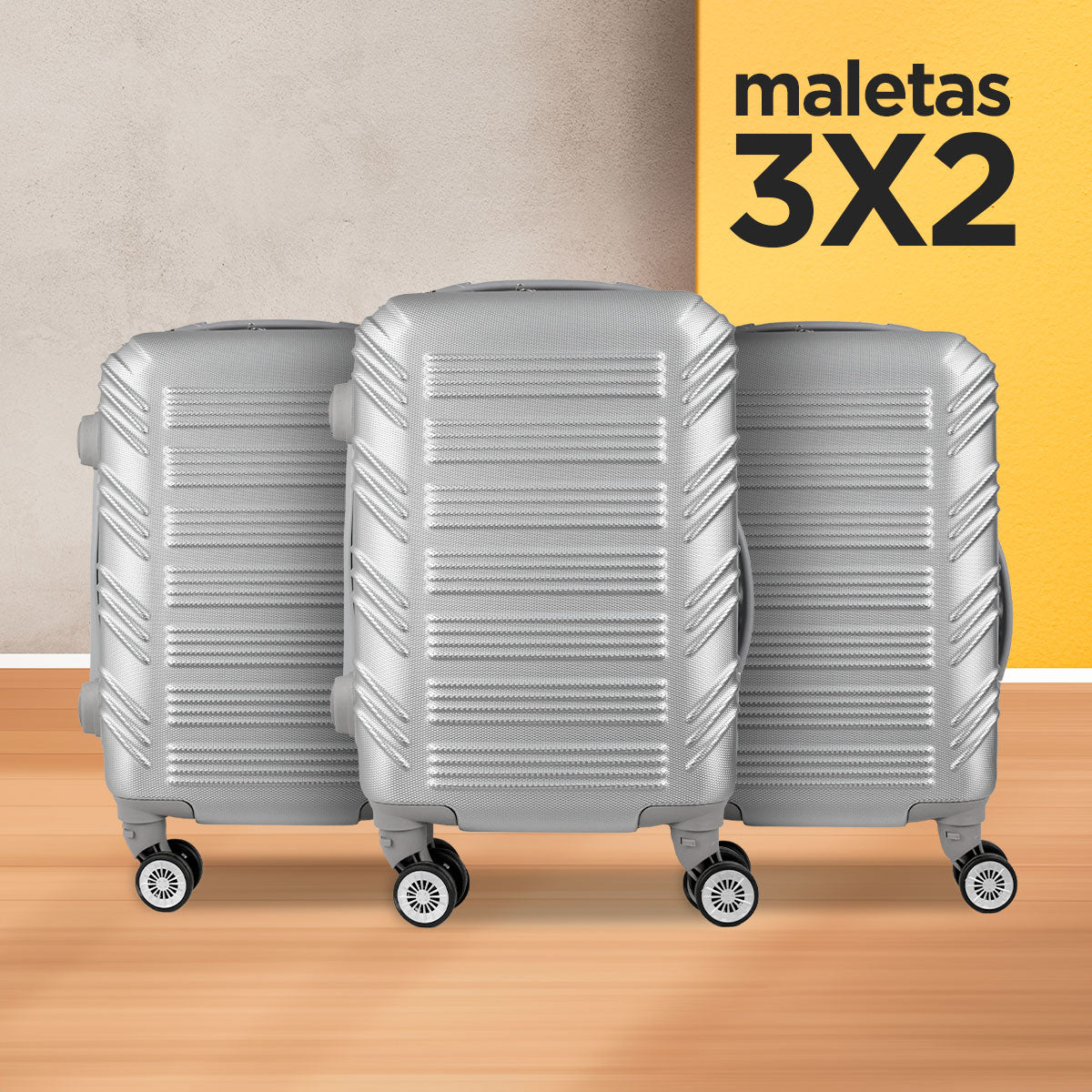 Set de Maletas de Viaje Surf: ¡Llévate 3 y paga 2!, 37x23x55cm