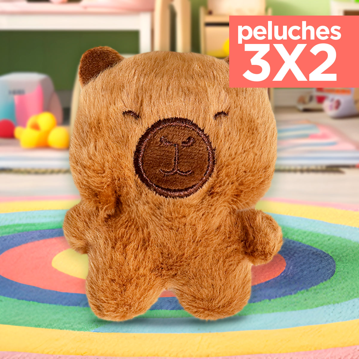 Kit de Peluche Capibara ¡Llévate 3 y paga 2!