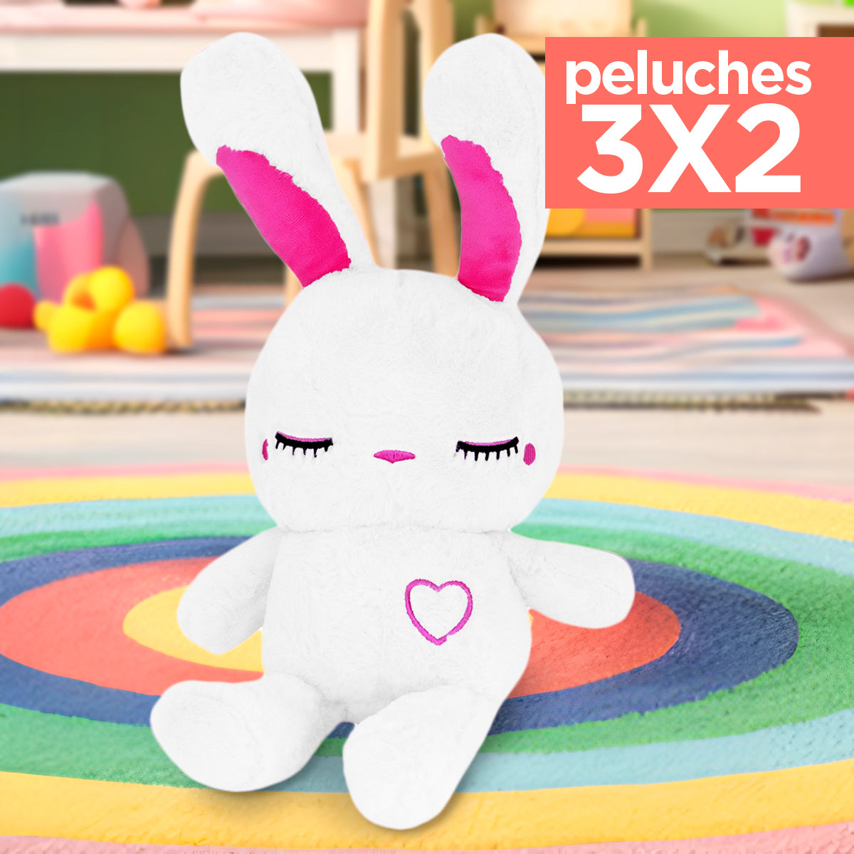 Kit de Peluche, Adorable Conejo ¡Llévate 3 y paga 2!