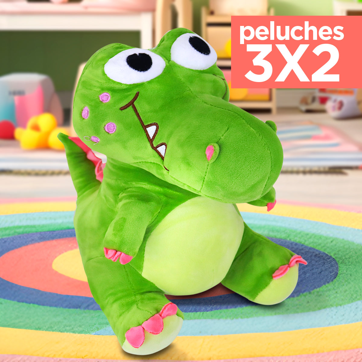 Kit de Peluche, Cocodrilo, Color Verde ¡Llévate 3 y paga 2!