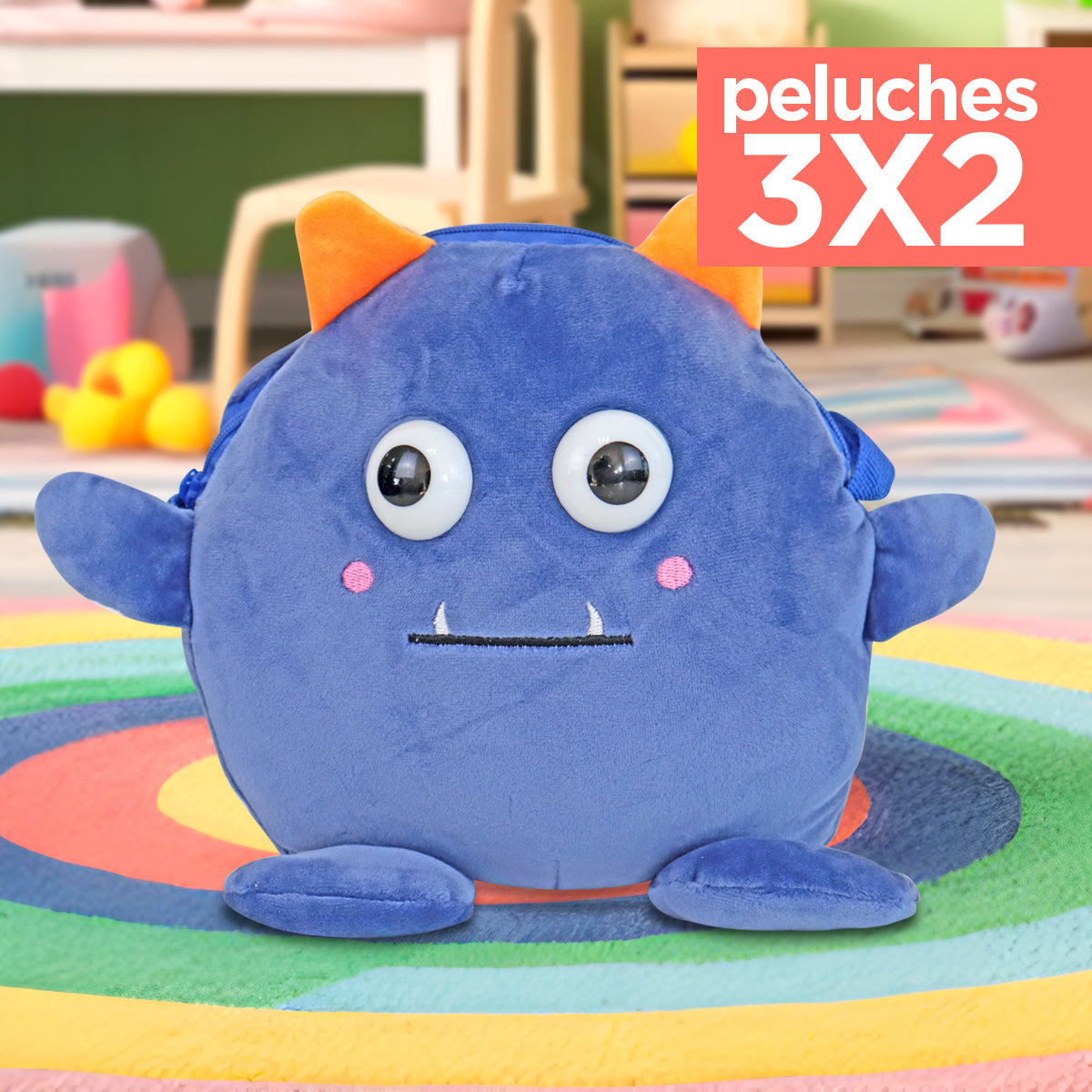 Kit de Peluche, Monstruo, Color Azul Rey ¡Llévate 3 y paga 2!