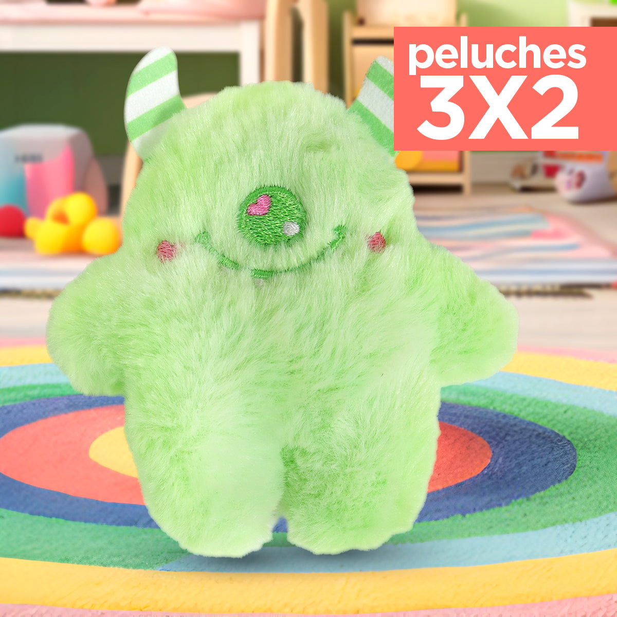 Kit de Peluche, Monstruo Color Verde ¡Llévate 3 y paga 2!