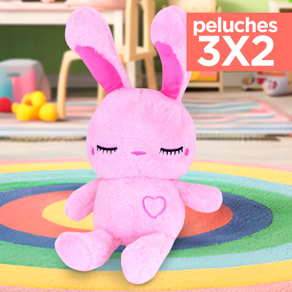 Kit de Peluche, Conejo, Color Rosa ¡Llévate 3 y paga 2!