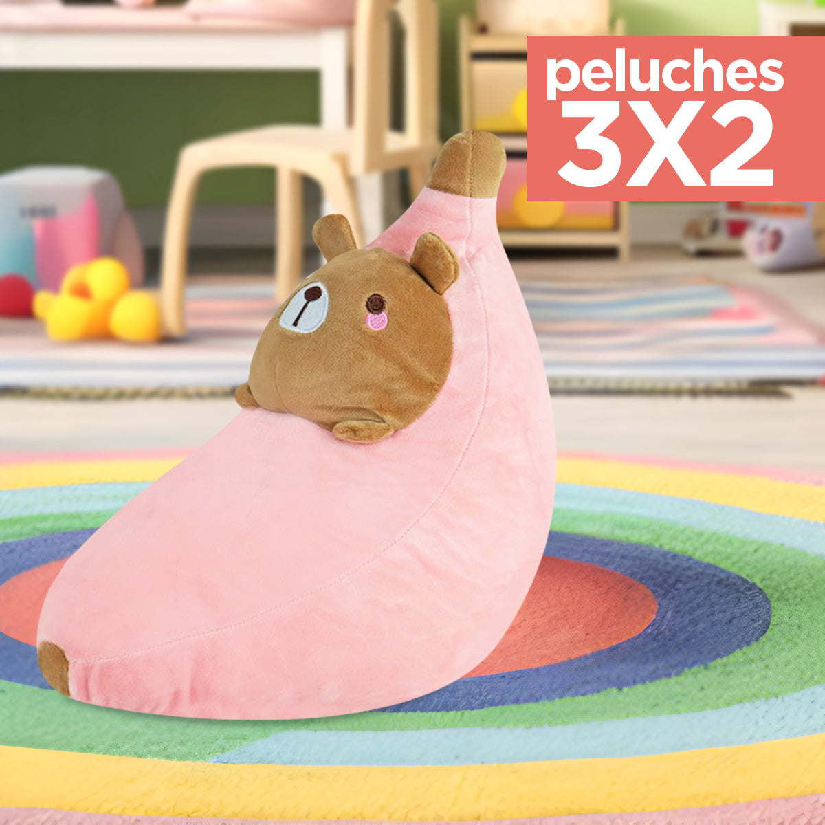 Kit de Peluche, Plátano con Osito ¡Llévate 3 y paga 2!